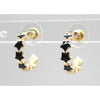Isles & Stars Enamel Star C Shaped Earrings