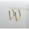 Isles & Stars Angled Square Brass Earrings