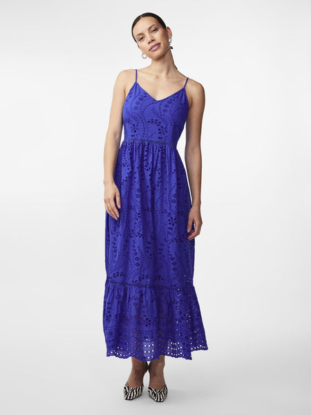 yas bridesmaid dress Y.A.S Satin Multiway Halterneck Maxi Dress In Vibrant Pink main image 0