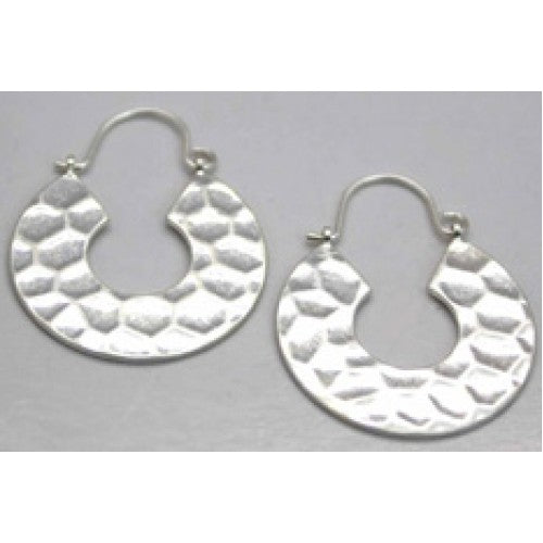 Isles & Stars Hammered Textured Round Earrings