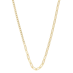 Orelia Asymmetric Fine Chain Necklace