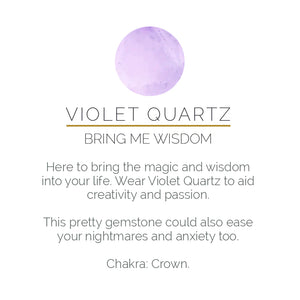 Sarah Verity Audie Violet Quartz Silver Ring