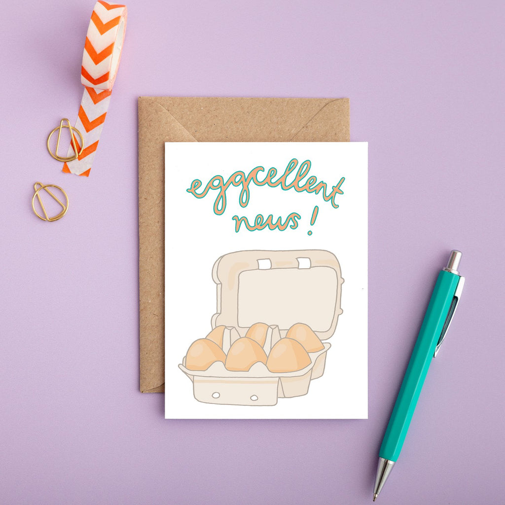 You've Got Pen On Your Face 'Eggcellennt News' Card