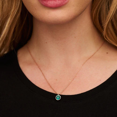 Rose gold necklace swarovski on sale