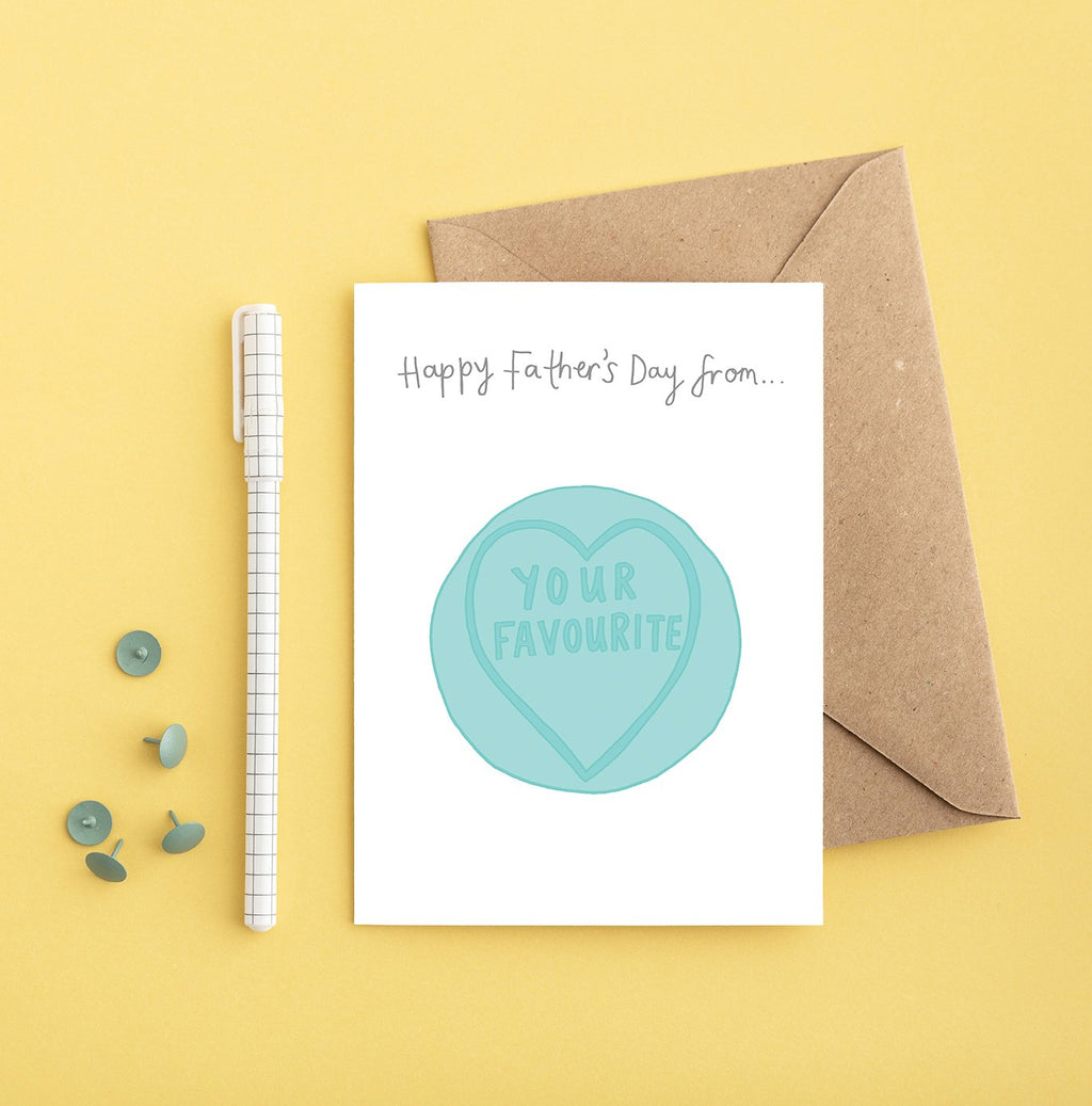 You've Got Pen on Your Face 'Dad's Favourite' Card