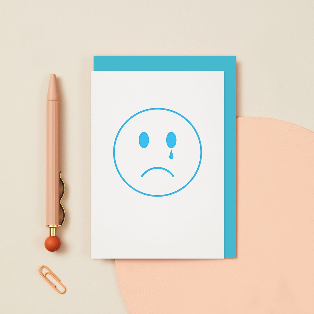 Lucky Ink 'Sad Face' Card