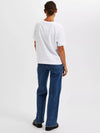 Selected Femme Essential Short Sleeve Boxy Tee in Bright White