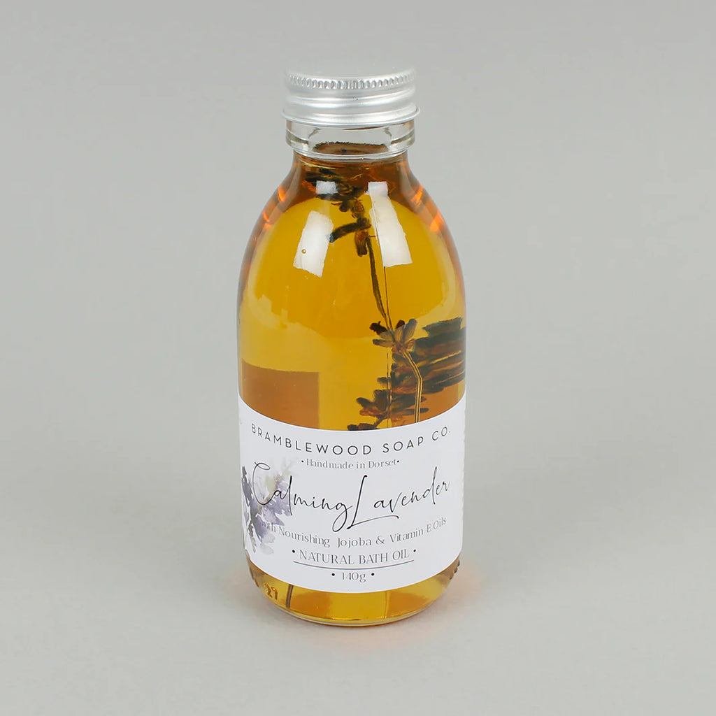 Bramblewood Calming Lavender Bath Oil.