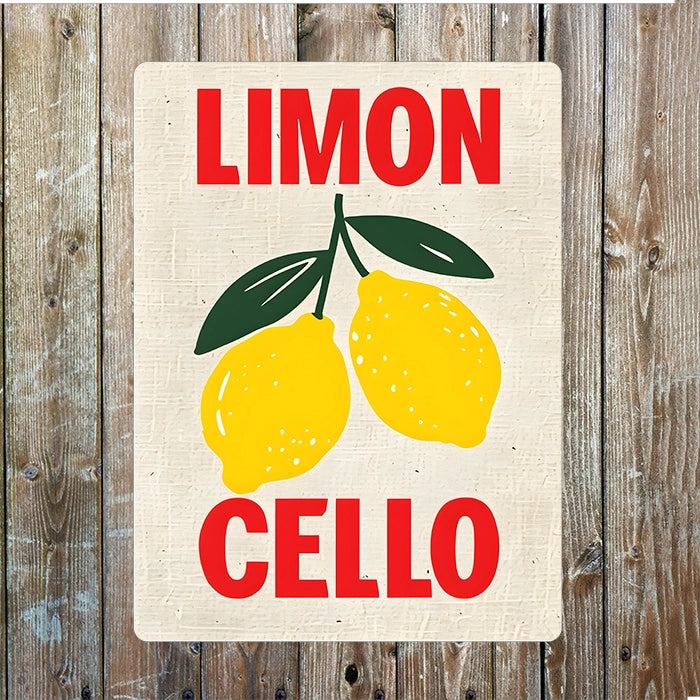 Limon Cello Metal Wall Sign
