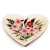 Heart-Shaped Floral Trinket Dish