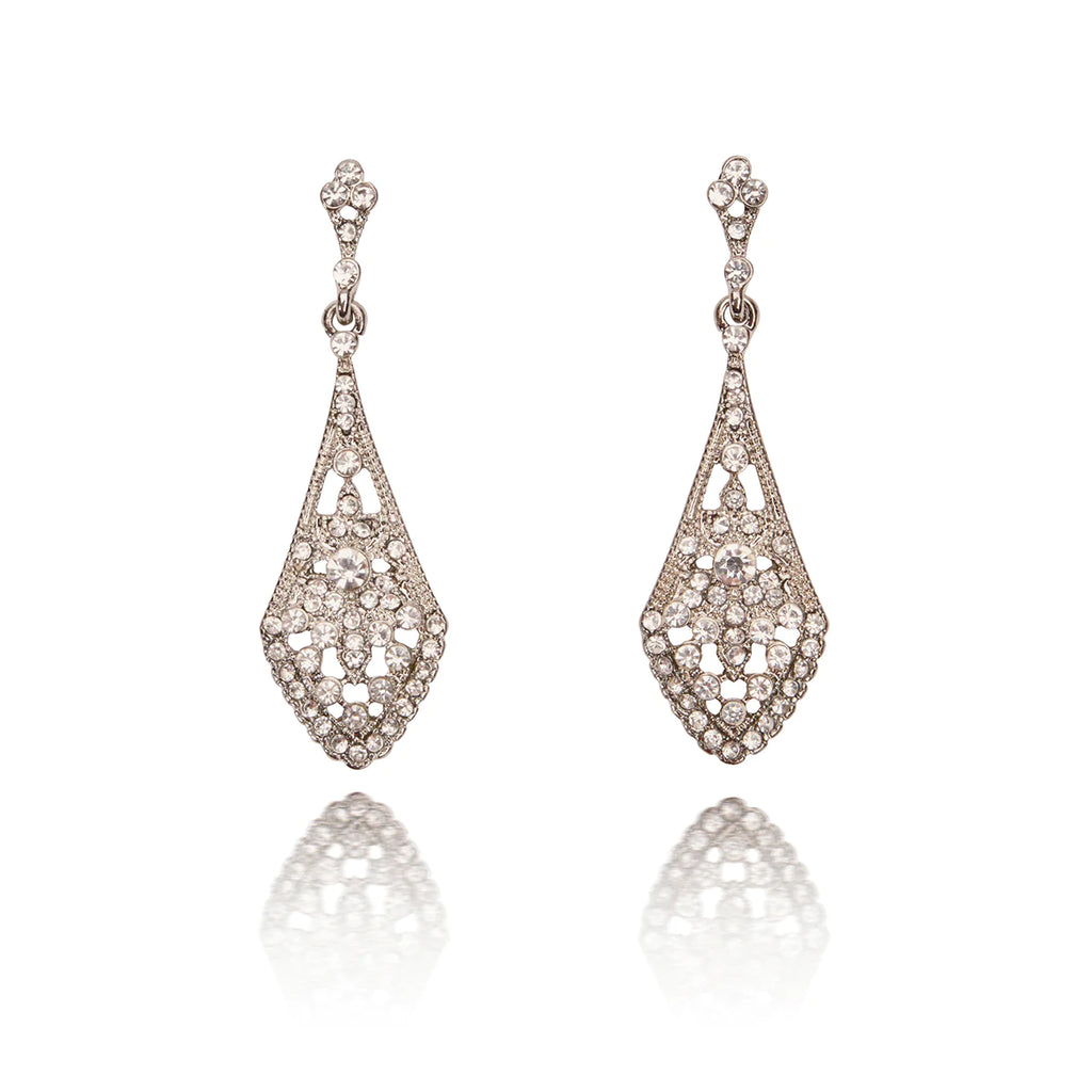 Lovett & Co Art Deco Crystal Earrings