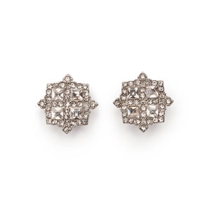 Lovett & Co Diamante Cluster Earrings