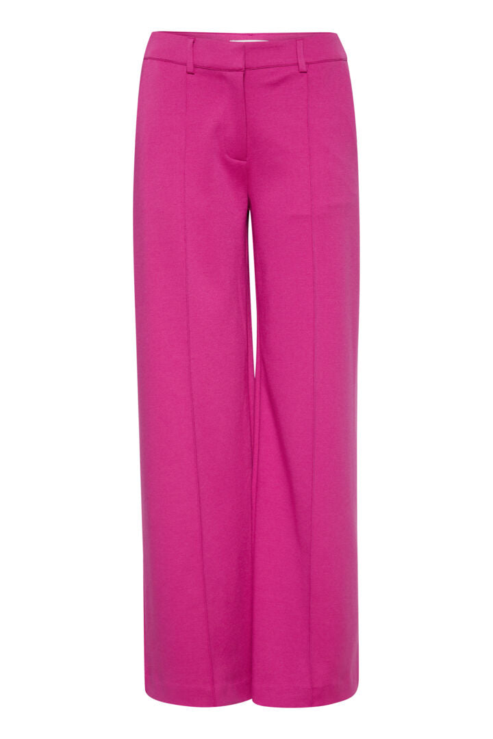 Ichi Kate Wide Leg Pink Trouser
