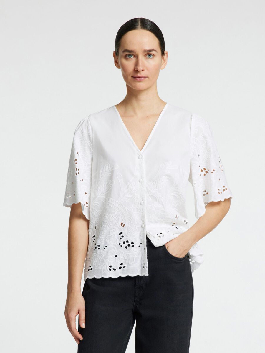 Selected Femme Dahlia Broderie Blouse