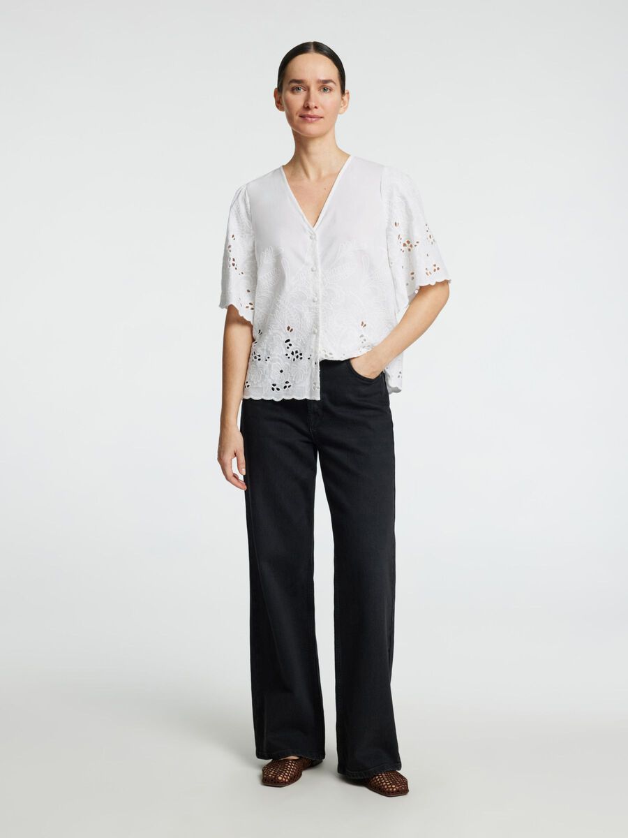 Selected Femme Dahlia Broderie Blouse