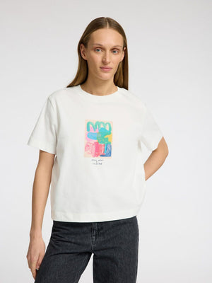 Selected Femme Essential Boxy Printed Tee