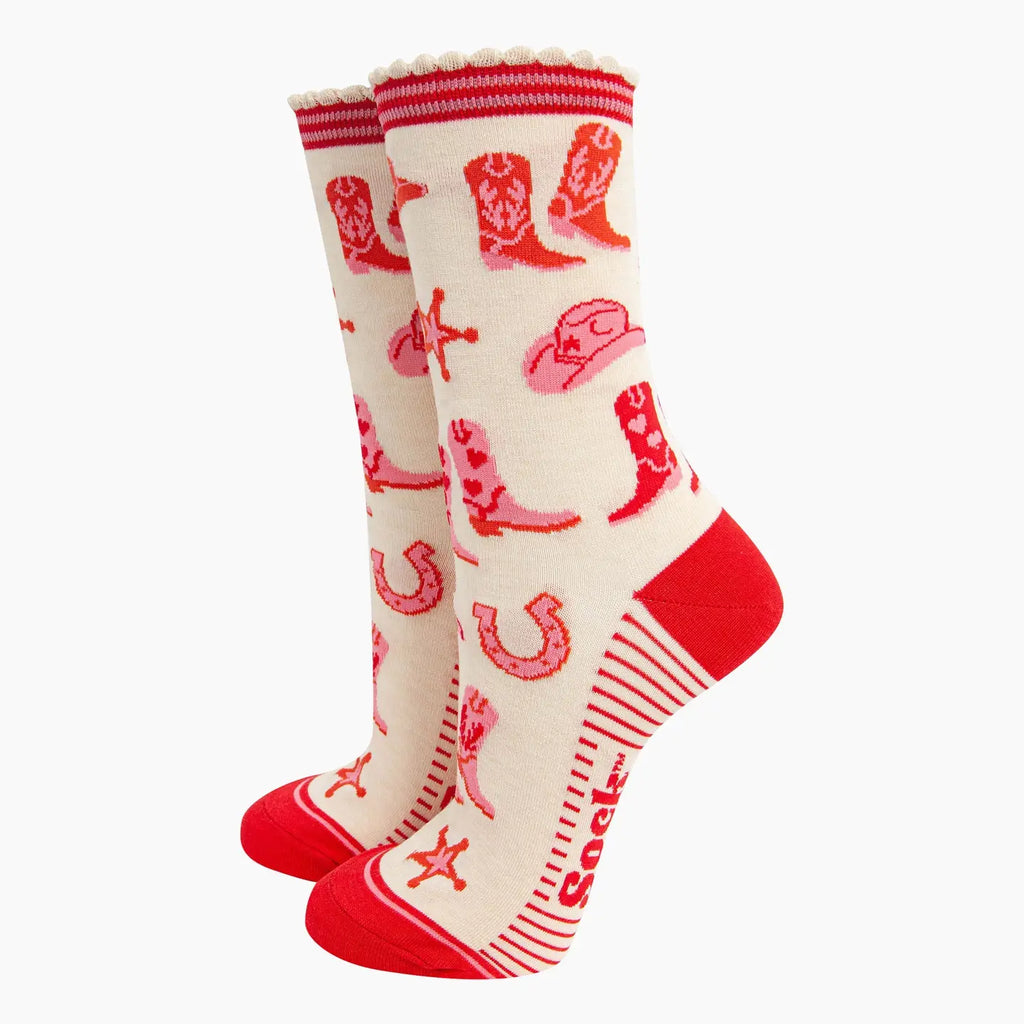 Western Cowgirl Snake Socks