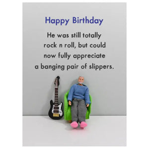 Bold & Bright Totally Rock & Roll Birthday Card