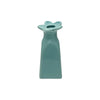 Deco Soliflor Flower Frosted Blue Vase