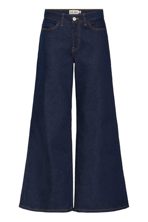 Ichi Twiggy Authentic Blue Wide Leg Jeans
