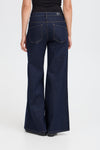 Ichi Twiggy Authentic Blue Wide Leg Jeans