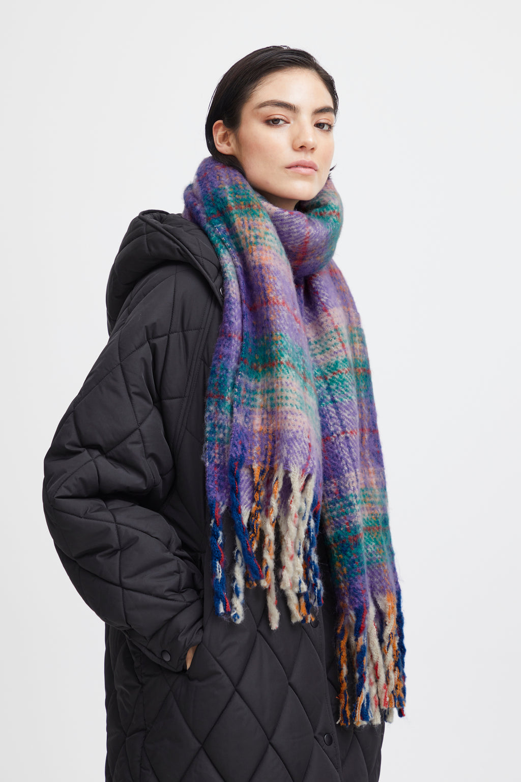 Ichi Makena Purple Scarf
