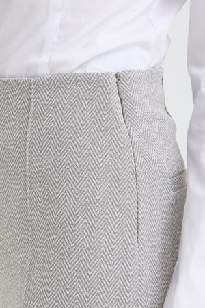 Ichi Kate Jacquard Herringbone Trousers