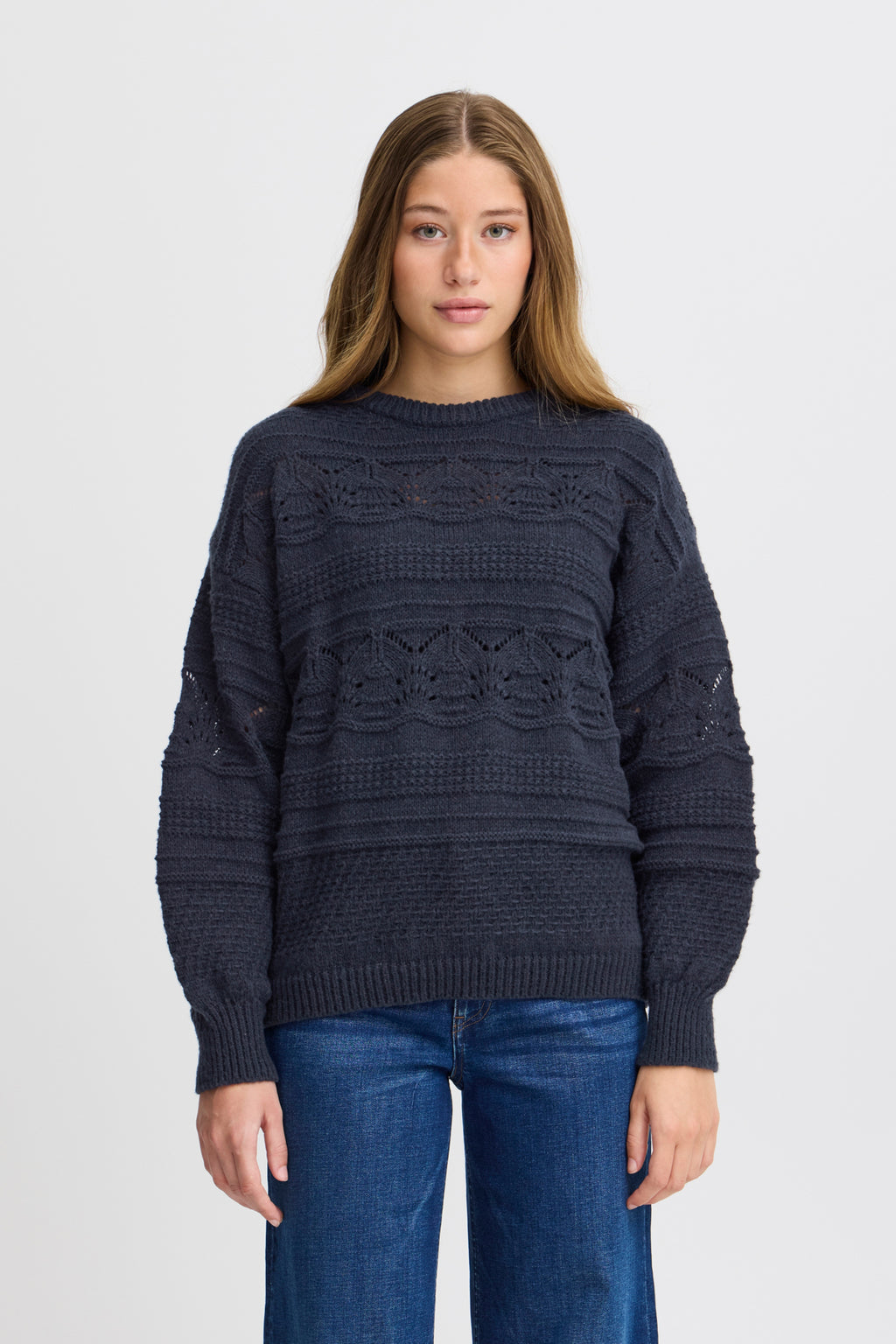 Ichi Astra Navy Knit