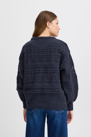 Ichi Astra Navy Knit