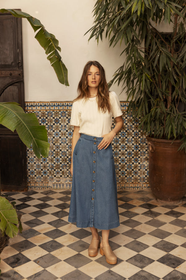 Atelier Reve Risle Denim Skirt