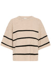 Ichi Dasila Short Sleeve Knit Pullover