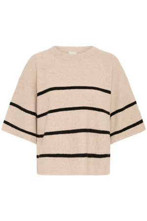 Ichi Dasila Short Sleeve Knit Pullover