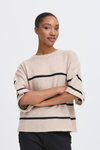 Ichi Dasila Short Sleeve Knit Pullover