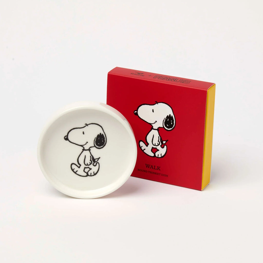 Magpie x Peanuts Round Snoopy Walk Trinket Dish