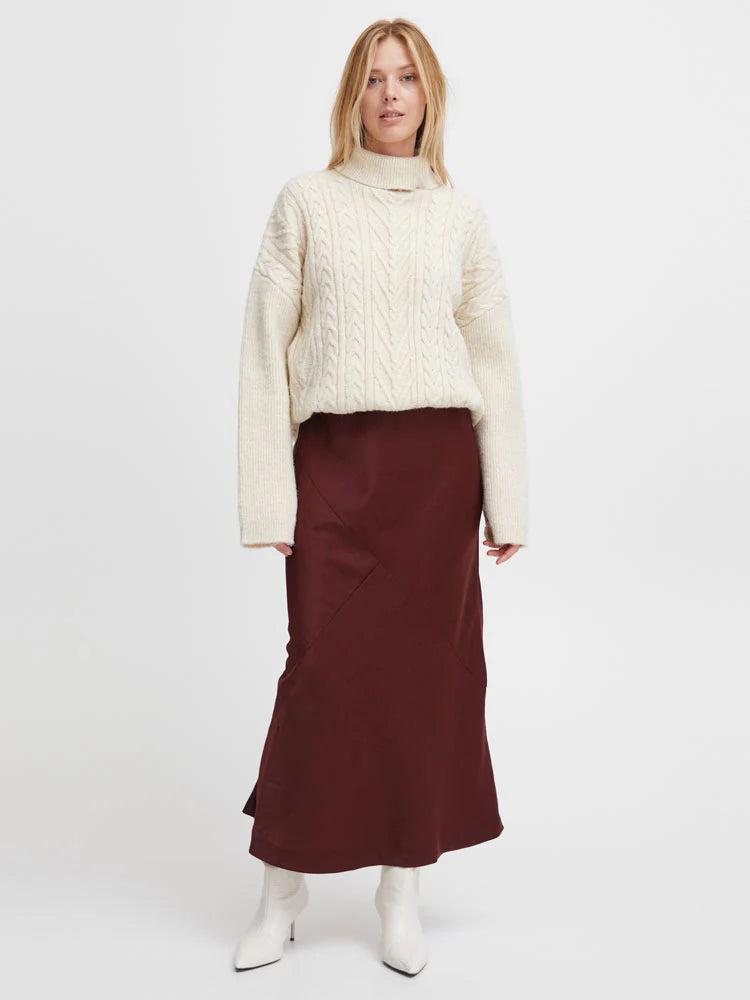 B. Young Dolora Satin Maxi Skirt
