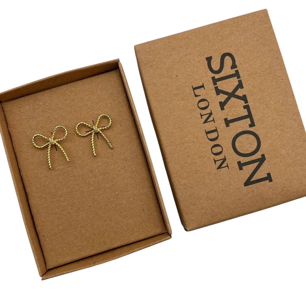 Sixton Beaded Bow Earrings