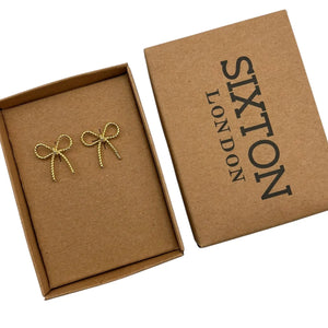 Sixton Beaded Bow Earrings