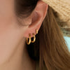 A Weathered Penny Bay Hoop Earrings