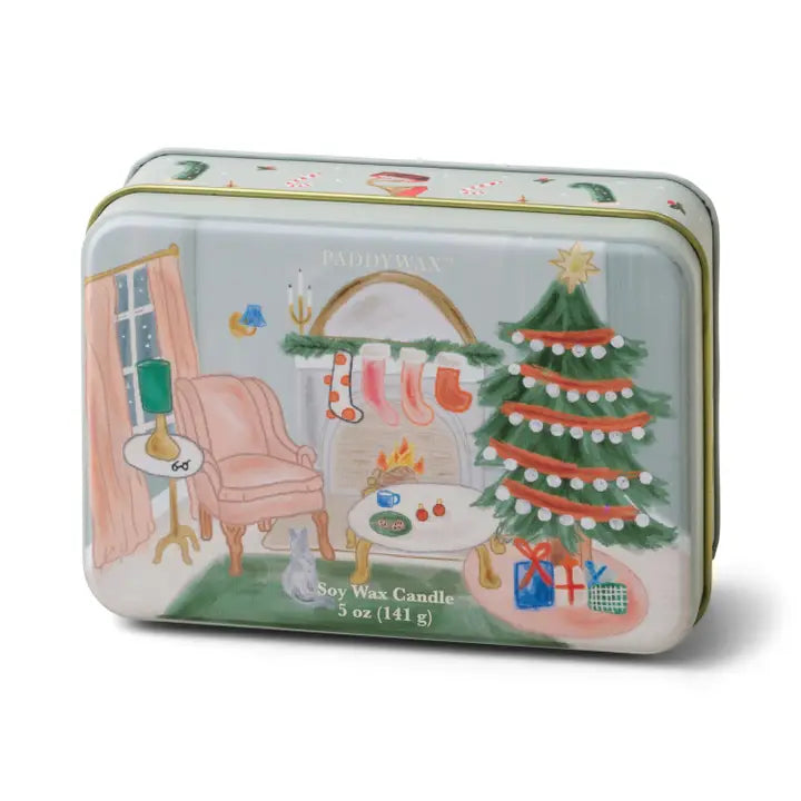 Christmas Tin Candle