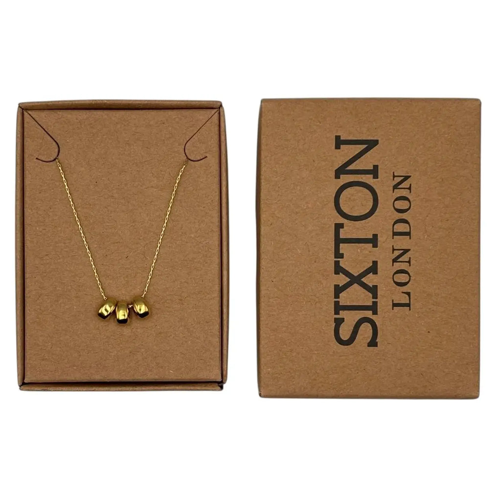 Sixton Triple Bead Necklace