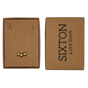 Sixton Triple Bead Necklace