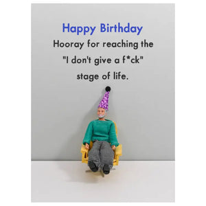 Happy Birthday 'I Don't Give A F*ck' Card