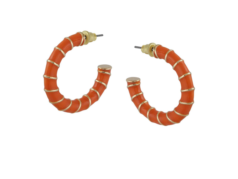 Big Metal London Elsa Rope Hoop Earrings