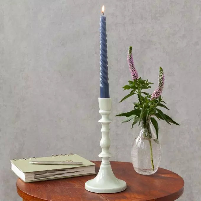 Large Enamel Candlestick Holder