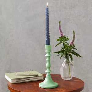 Large Enamel Candlestick Holder