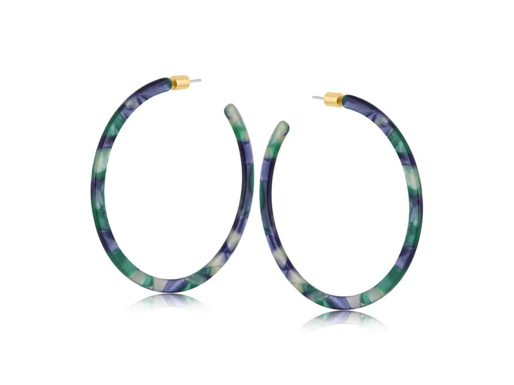 Big Metal Marina Oversized Mixed Colour Resin Hoops