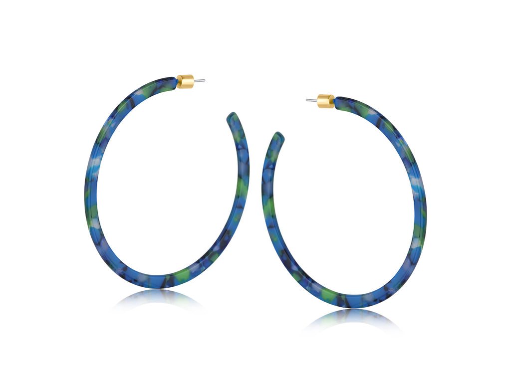 Big Metal Camille Oversized Resin Earrings