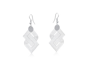 Big Metal London Siena Labyrinth Geometrical Dangle