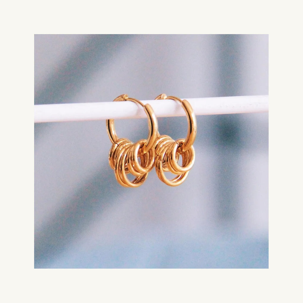Hoop Earring with Rings