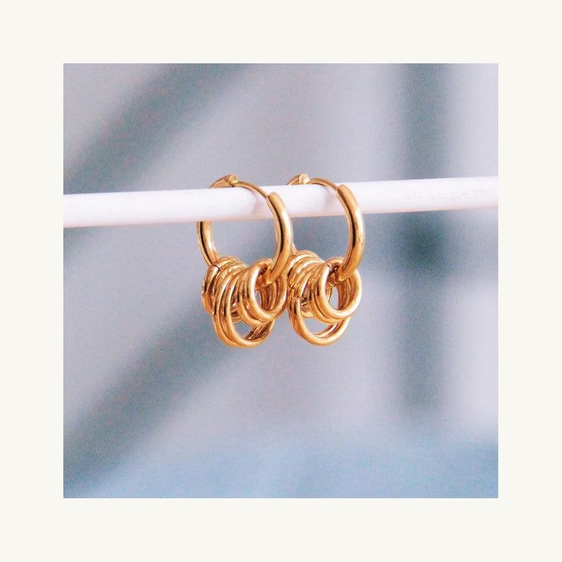 Hoop Earring with Rings